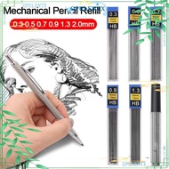 OPULENTX 6 Boxes Mechanical Pencil Lead, Black 0.3/0.5/0.7/0.9/1.3/2.0/3.0mm Automatic Pencil Refill
