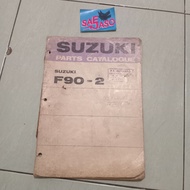 SUZUKI Parts catalog book original f90 f90-2SUZUKI