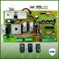 696 330/433MHZ SWING / FOLDING CONTROL BOARD PANEL ( BUILT-IN RECEIVER )/ REMOTE CONTROL / AUTOGATE SYSTEM