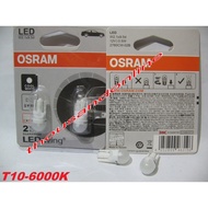 OSRAM T10 W5W COOL WHITE LED BULB 4090 6000K 12V (1 SET 2 PCS) MOTOR SIGNAL BULB NUMBER PLATE BULB L