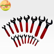 Zhongyanxi 7mm-31mm Metric Single Open End Wrench Offset Angle U-Shaped Spanner Flat Head Blaening F