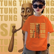 T-shirt 2025 Kids Italian T-Shirt Meme Tung Sahur Tralalero Tralala Funny Cotton T-Shirt | Funny Vir