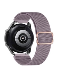1入/個18mm20mm22mm寬度可調整長度尼龍環彈性手錶錶帶，適用於三星銀河手錶6/5/4 40mm 44mm，適用於銀河手錶5 Pro帶45mm /手錶4經典版/6經典版42mm 46mm / Active 2手錶，適用於華為GT4 / GT3 / GT2 /手錶4 /佳明手錶/ Amazfit智能手錶，柔軟可調節的尼龍透氣運動錶帶，適用於蘋果手錶帶38 / 40 / 41mm 42 / 44 / 45 / 49mm,適用於蘋果手錶系列9 8 7 6 5 4 3 2 1，尼龍替換手鐲，適用於Fitbit Versa2 Versa3 / 4 Charge5 / Charge6手錶帶