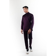 BM6063 Pazze Baju Melayu Modern Slim Fit -  Dark Purple