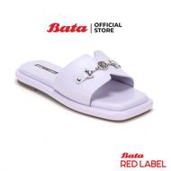 Bata บาจา Red Label รองเท้าแตะแฟชั่นแบบสวม ดีไซน์หรู สวมใส่ง่าย รองรับน้ำหนักเท้าไม่ลื่น สำหรับผู้หญิง รุ่น SHARON สีม่วง รหัส 5609365