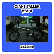 Folding bike GIANT Taller Way 8 Seli Folding bike Shimano 8speed Original Antique Rare Brake brakco