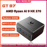 Gaming PC AMD Ryzen AI 9 HX 370 MINI PC LPDDR5X 8000MHz Radeon 890M Oculink USB4 40G WIFI7 2.5G LAN 
