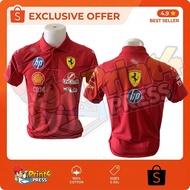 Polo Red shirt Ferrari F1 F1 2026 1 Cotton Fabric 1