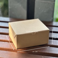 Snack Box (Laminated) Size 14X12X6.5 Cm Brown Kraft | Cake Box, Snack, Food | Laminated Cake Box | |