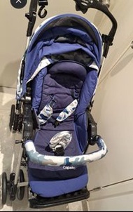 Capella 雙向藍色迷彩嬰兒手推車