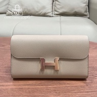 🌈Hermes🧡Constance Wallet長銀包🧡S2風衣灰玫瑰金扣🧡99新🌈Epsom皮🌟constancewallet🌟constance🌟愛馬仕🌟