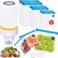 Sous Vide Bags, 42 PCS Electric Vacuum Sealer & Reusable Vacuum Food Storage Bags for Anova, Joule C
