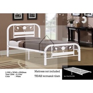 Katil Besi / Katil Bujang / Single Bed Frame / Metal Bed/ Furniture / Super base [Besi tebal] [ Read