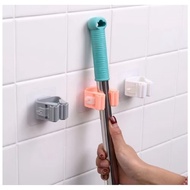 GANTUNGAN Broom Hanger Mop Holder Broom Clip Mop Holder Multipurpose Broom Stick-on Mop Tool