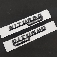 ALL ABS 3d Chrome Car Letters Rear Trunk Badge C43 BITURBO 4MATIC Emblem Logo Stickers For Mercedes 