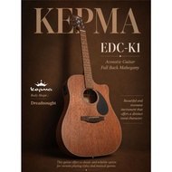 KEPMA EDC 41 inch Dreadnought Semi Acoustic Guitar w K1 EQ (Full Back Mahogany) ( EDC-K1 EDC 41 EDC-