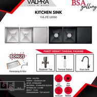 ST KITCHEN SINK STAINLESS VALPRA VHE 12050 + RAK /BAK CUCI PIRING