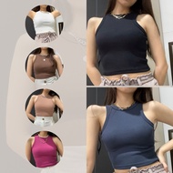 Tank Top Crop Top Tank Top Rib Tank Top/ Camisole Tank Top Crop Top/ Knitted Crop Top/