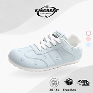 Kingbest "FREE BOX" (Size 36 - 41) Hanni Women's Daisy Pattern Casual Shoes Feminine Style 9021