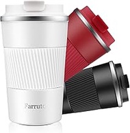 Farruto Thermal Mug, Coffee Mug to Go, 18 oz/510 ml, 100% Leak-Proof, Double-Walled Insulated Stainl