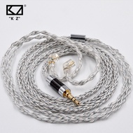 KZ 8 Core Silver Blue Hybrid Silver Plated Upgrade Cable Earphone Cable Heasets Wire for KZ ZS10 PRO ZSN ZSX ZAX DQ6 CSN VX V90S 0.75 0.78 CCA