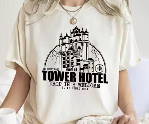 The Hollywood Tower Hotel Shirt Tower of Terror T-Shirt Disney Hollywood Studios Family Shirts Disne