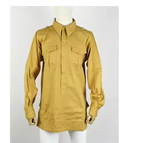 Reproduction Cosplay German DAK Tropical Uniforms Tropical Issue Shirt Tropen Hemd Nordland 1944