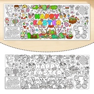 [lzdjlmy2ua] Easter Coloring Poster for Kids Drawing Paper Roll Art Craft Party Supplies DIY Table C