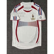 Genuine 2006 World Cup Away French Jersey No. 10 Zidane Football Uniform Suit 2006 National Team Ret