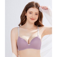 Young Curves Bra Wireless Basic Microfiber Contrast Cup C, C03-10336C