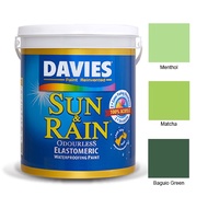 Davies Gallon Sun &amp; Rain GREEN Elastomeric Waterproofing Indoor/Outdoor Concrete/Masonry Paint Green