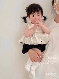 Đồ bộ bé gái quần áo bé gái set áo nơ tơ quần đùi bí xinh cho bé từ 10-20kg