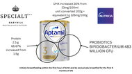 Aptamil Profutura นมผงนำเข้าจากฟาร์มออร์แกนิคนิวซีแลนด์ที่มีใบเซอร์ สูตร 3 สำหรับ 12 เดือนขึ้นไป