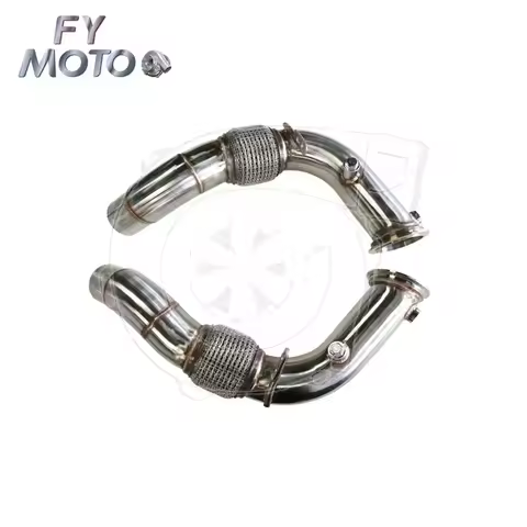 Exhaust Downpipe for BMW F10 F12 F13 M5 M6 High Flow 76mm S63 engine M PERFORMANCE