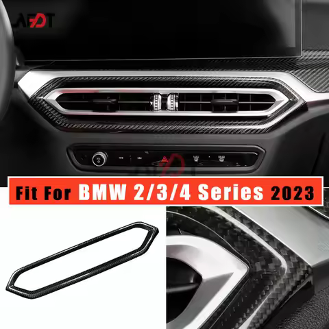 LHD RHD Real Carbon Fiber AC Panel Outer&Inner Ring Cover For BMW LCI 2 3 4 Series G20 G21 G22 G42 G