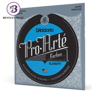 D'Addario EJ46FF Pro-Arté Carbon Classical Guitar Strings, Hard Tension