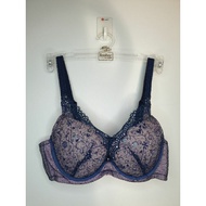 Si bra size B70 C70 blue mesh with pink glitter