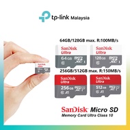 Sandisk Micro SD Card Memory Card 100MB/s & 150MB/s Class 10 UHS-I Card SDCS2 (512GB/256GB/128GB/64G