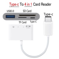 Type-c Fast Charging Port 4 in 1 USB Card Reader SD/TF Card Lightning Fast Charging Port For Phone MacBook PC Airpods