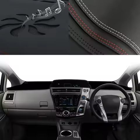 for Toyota Prius V Plus Alpha Hybrid 2012-2019 Prius+ Customized Dashboard Cover Anti‑Glare Sunshade