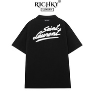 Richky Premium Polo Shirt Yves Saint Laurent Ysl Big Logo