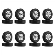 (LAWC) 16Pcs Wheel Tire Tyre for WPL D12 1/10 RC Truck Car DIY Upgrade Spare Parts Accessories