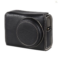 Portable Camera Case Synthetic Leather Camera Carry Bag with Shoulder Strap Replacement for Ricoh GR