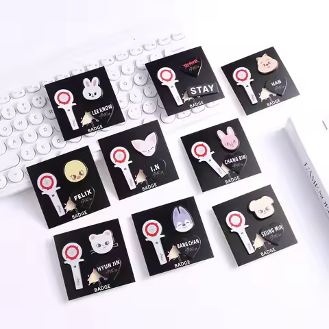 Stray kids mini brooch decoration accessories three piece set SKZOO mini animal bag clothing persona