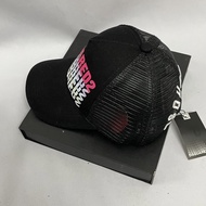 DSQUARED2 Mesh Cap with Button Buckle in Pink, Dsquared2 Mesh Hat with Mesh MU135