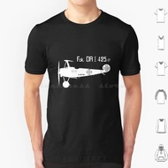 Fokker Dri Ww1 Military Triplane Richthofen Plane T Shirt Cotton Lelaki Wanita Cetakan DIY Fokker Dr