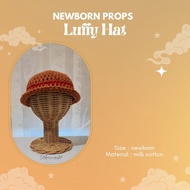 Newborn props luffy hat | One piece luffy hat baby photo props