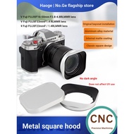 No. Metal Square Hood Fuji XF16-50mm F2.8-4.8, XF33mm/23mm F1.4 R WR Lens XT5 XT4 XT50 XT30II Camera