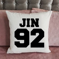 Jin BTS Pillow - Jungkook BTS - JV Hope Jimin Suga RM Can Request - Decorative pillow KPOP Pillow