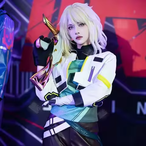 Game Valorant Deadlock Cosplay Costume Full Set Uniform Outfits Valorant Deadlock Cosplay Costume Ha